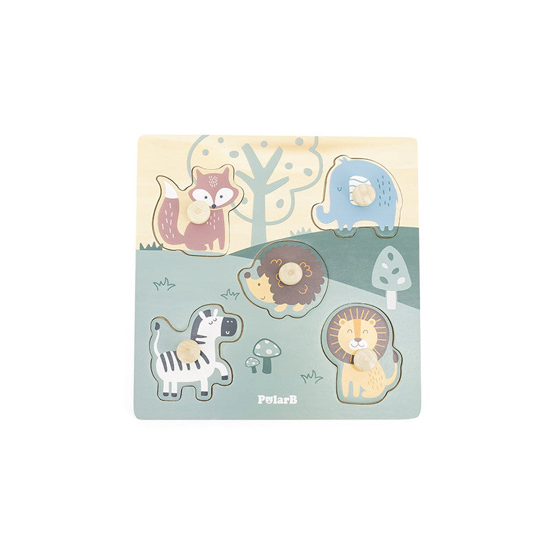 Puzzle cu manere – Animale, PolarB Viga